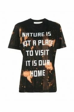 Golden Goose T-shirts T-SHIRT REGULAR S/S W/ NATURE IS NOT A PLACE TO VISIT IT IS OUR HOME/TYE DYE/WATER Brown -Golden Goose Verkoopwinkel 10d39e13f48db9a062de779664672f6c