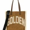 Golden Goose Shoppers California North-south Bag With Shearling Detail Brown -Golden Goose Verkoopwinkel 19c0dc19ae98c3c36cafb5f0e8ac7533