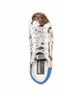 Golden Goose SUPER-STAR LEO HORSY WITH HIBISCUS SNEAKERS White