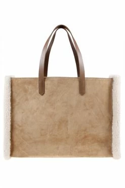 Golden Goose Shoppers Tote Bags Brown
