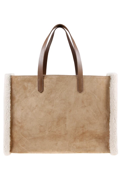 Golden Goose Shoppers Tote Bags Brown 3 Golden Goose Shoppers Tote Bags Brown