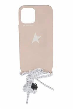 Golden Goose Koptelefoons Star Lace-Trimmed Iphone 12/12 Pro Case Pink