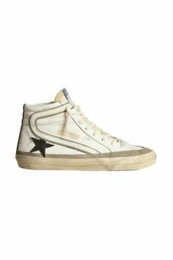 Golden Goose Sneakers SLIDE LEATHER UPPER STAR LIST AND WAVE FOAM White
