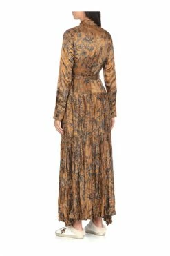 Golden Goose Maxi Jurken Dress Brown -Golden Goose Verkoopwinkel 238c4be3e1b8217133eeea81c6a32861