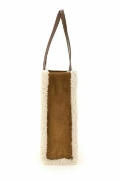 Golden Goose Shoppers California North-south Bag With Shearling Detail Brown -Golden Goose Verkoopwinkel 26dc4880ee2667a95eb0ecbdcc2bfe34