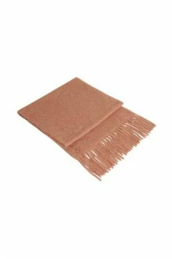Golden Goose Sjaals JOURNEY SCARF WITH LONG FRINGE Pink