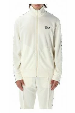 Golden Goose Hoodies & Sweatvesten Knitwear GMP00875P000520 White