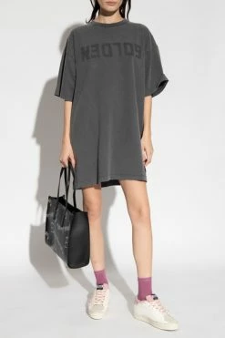 Golden Goose Casual Jurken T-shirt Dress Gray -Golden Goose Verkoopwinkel 33a73fa1edfef8ffe044b4d43d58beaf