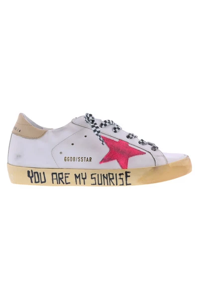 Golden Goose Sneakers Sweatshirt White 4 Golden Goose Sneakers Sweatshirt White - Afbeelding 2