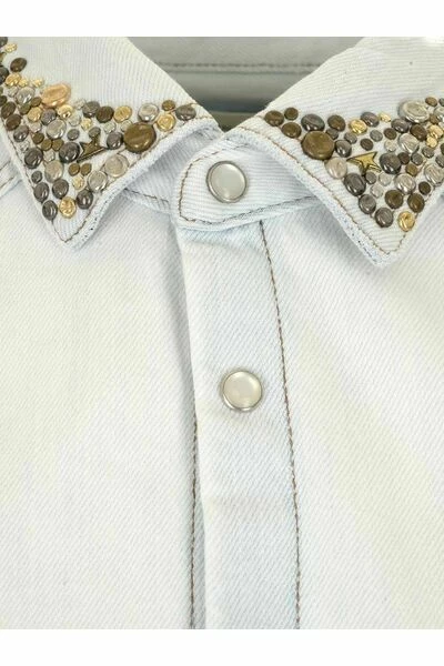 Golden Goose Spijkeroverhemden Shirt Blue 7 Golden Goose Spijkeroverhemden Shirt Blue - Afbeelding 5