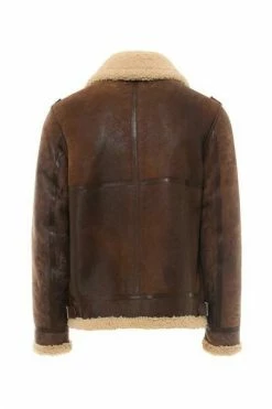 Golden Goose Leren Jassen Jacket Brown