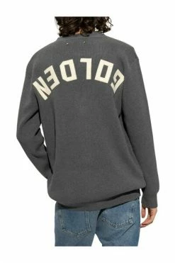Golden Goose Vesten Cardigan With Logo Gray