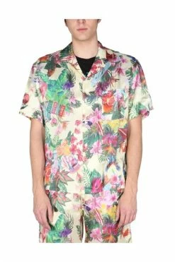 Golden Goose Korte Mouwen Overhemden Short Sleeve Shirts Beige