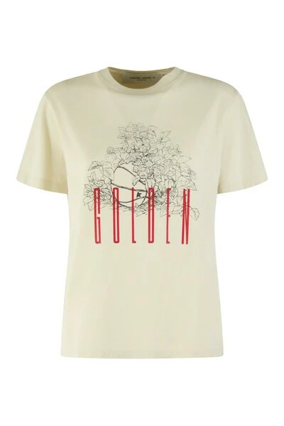 Golden Goose T-shirts T-Shirt Beige 4 Golden Goose T-shirts T-Shirt Beige - Afbeelding 2