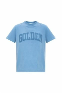 Golden Goose T-shirts T-shirt With Logo Blue -Golden Goose Verkoopwinkel 51b8452b4a46773888442df44d0a4cea