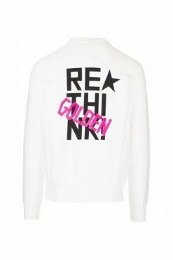 Golden Goose Hoodies & Sweatvesten GMP00792P00044610552 SWEATSHIRT White -Golden Goose Verkoopwinkel 53946e7dd14fd304f773f95f56b88d51