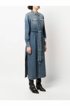 Golden Goose Blousejurken Shirt Dresses Blue