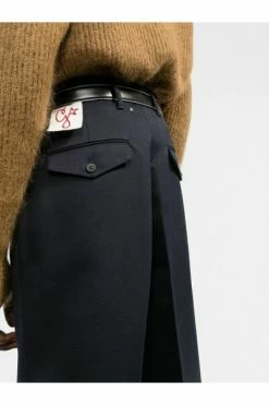 Golden Goose Broeken Straight Leg Pants With Pleats Blue -Golden Goose Verkoopwinkel 559c5549e45753d6603d611597ed601f