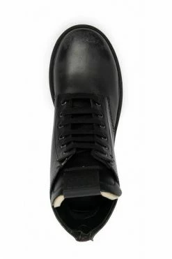 Golden Goose Laarzen Leather Lace-up Boots Black -Golden Goose Verkoopwinkel 56c532994a33f7da25ecc2d559440c3a