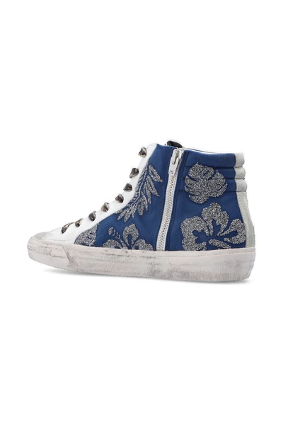 Golden Goose Slide Classic; High-top Sneakers Blue 5 Golden Goose Slide Classic; High-top Sneakers Blue - Afbeelding 3