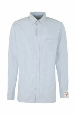 Golden Goose Zakelijke Overhemden SHIRT REGULAR STRIPED OXFORD Blue