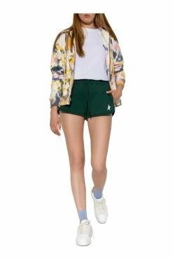 Golden Goose Korte Broeken Shorts With Logo Green -Golden Goose Verkoopwinkel 5ea0944296a4c6f050d161d6136b6e2b