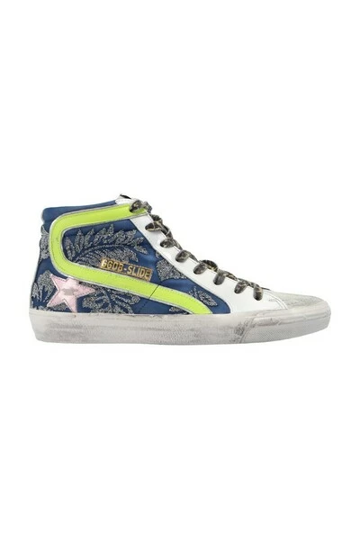 Golden Goose Slide Classic; High-top Sneakers Blue 6 Golden Goose Slide Classic; High-top Sneakers Blue - Afbeelding 4