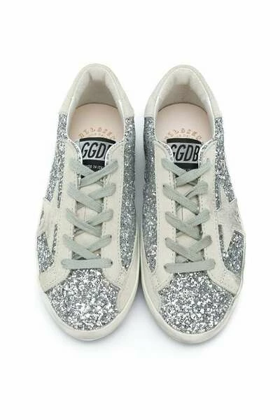 Golden Goose Glittered Sneakers Gray 3 Golden Goose Glittered Sneakers Gray