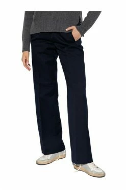 Golden Goose Chino's Pleat-front Trousers Blue -Golden Goose Verkoopwinkel 63447f829ddd0f7a5be682d1606de340