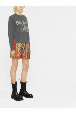 Golden Goose Sweaters Round-neck Knitwear Gray