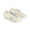 Golden Goose Shearling-Panel Glitter Sneakers Beige -Golden Goose Verkoopwinkel 71838326c46ce187a404d14e21ee6cc3