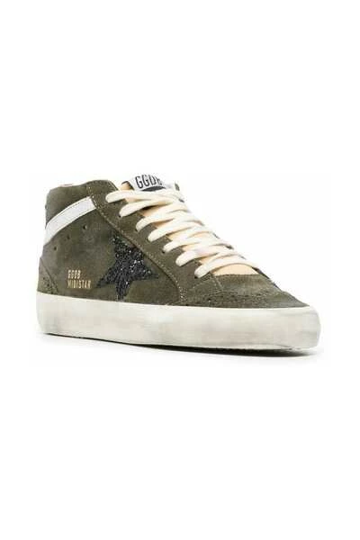Golden Goose Mid Star Sneakers Green 3 Golden Goose Mid Star Sneakers Green