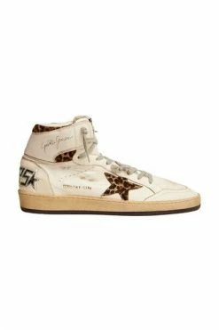 Golden Goose SNEAKERS SKY STAR NAPPA UPPER WITH SERIGRAPH LEO HORSY STAR White