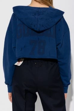 Golden Goose Hoodies & Sweatvesten Cropped Hoodie Blue -Golden Goose Verkoopwinkel 7a09a2325ac9fadd42ba6d8a213c9204