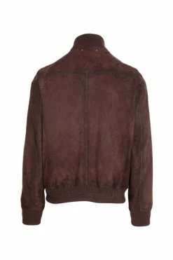 Golden Goose Leren Jassen Leather Jacket Brown
