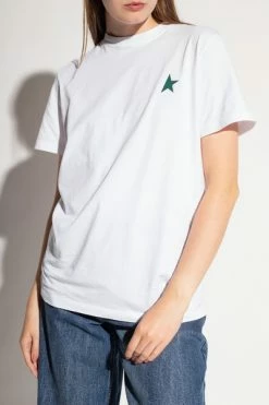 Golden Goose T-shirts T-shirt With Logo White -Golden Goose Verkoopwinkel 7ec39dd434f429505757e39300788aaf