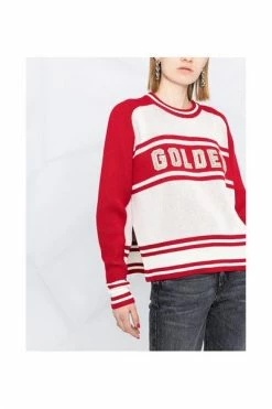 Golden Goose Sweaters Sweater With Crystals Red -Golden Goose Verkoopwinkel 7f869baa706856b0fb31e8e49f16cdbf