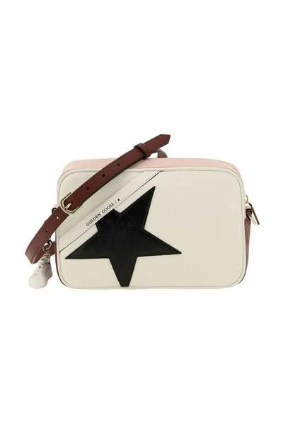 Golden Goose Schoudertassen Star Patch Crossbody Bag Beige 4 Golden Goose Schoudertassen Star Patch Crossbody Bag Beige - Afbeelding 2