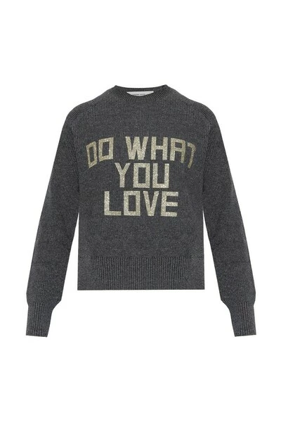 Golden Goose Sweaters Sweater With Logo Gray 6 Golden Goose Sweaters Sweater With Logo Gray - Afbeelding 4