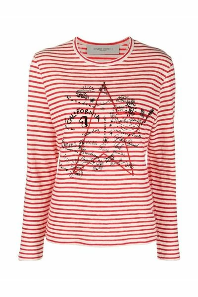 Golden Goose T-shirts T-SHIRT Red 3 Golden Goose T-shirts T-SHIRT Red