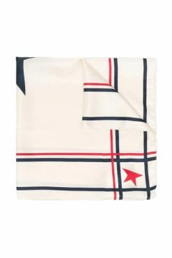 Golden Goose Sjaals GOLDEN FOULARD STAR PRINT SILK White -Golden Goose Verkoopwinkel 8ec4c9c353177453ea0bb80c7f00066b