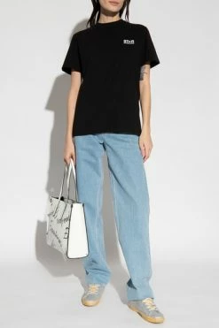 Golden Goose T-shirts T-shirt With Logo Black -Golden Goose Verkoopwinkel 93c071f4c6279635be44243c5cf140c6