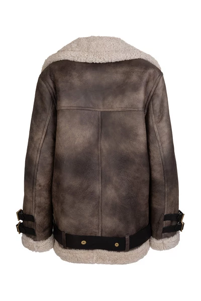 Golden Goose Leren En Suède Jassen Coat Brown 5 Golden Goose Leren En Suède Jassen Coat Brown - Afbeelding 3
