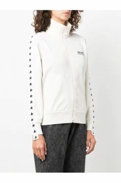 Golden Goose Hoodies & Sweatvesten Star Printed Jacket Zip-Through Beige -Golden Goose Verkoopwinkel 9ec4a70fed15a9e1f51a97eaa7ccebac