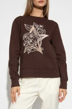 Golden Goose Hoodies & Sweatvesten Cutout Sweatshirt Brown