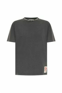Golden Goose T-shirts T-shirt With Cabochon Crystals Gray -Golden Goose Verkoopwinkel 9f73f0319c554c0c256d1ad6a60c9761
