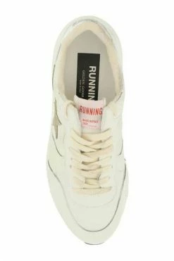 Golden Goose Leather Running Sole Sneakers White