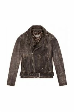 Golden Goose Leren Jassen Leather Jackets Black