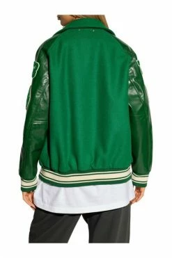 Golden Goose Zomerjassen Jacket With Logo Green