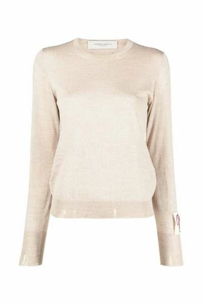 Golden Goose Sweaters Round-neck Knitwear Beige 4 Golden Goose Sweaters Round-neck Knitwear Beige - Afbeelding 2